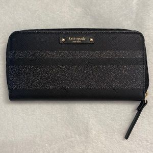 Kate Spade Black Zip Wallet Haven Lane